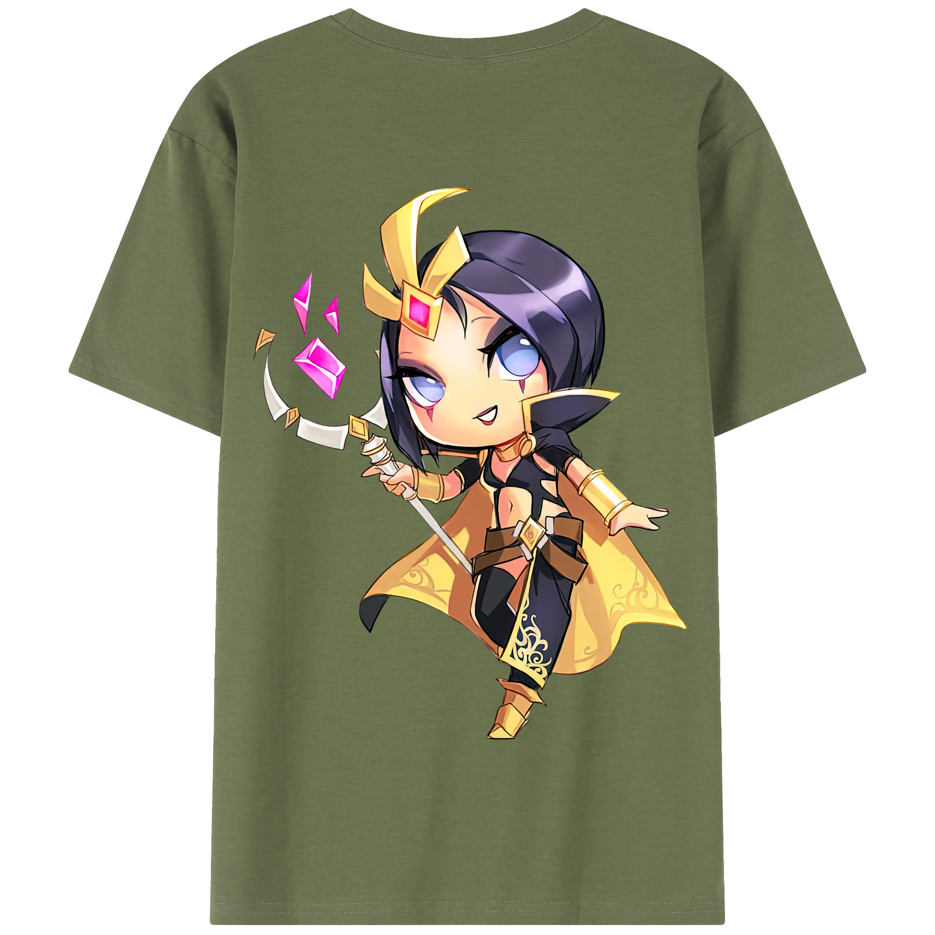 リーグ・オブ・レジェンド League of Legends LOL 綿100％半袖Tシャツ（背面プリント）